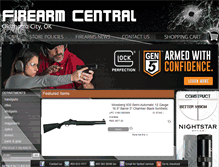 Tablet Screenshot of firearmcentral.com